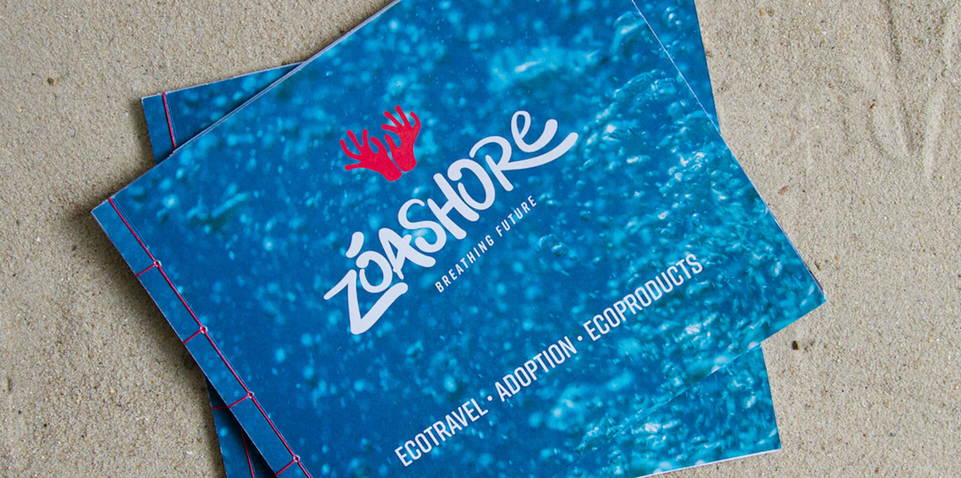 editorial-design-zoashore_broschure_cover eco-friendly brand design zoashore editorial logo design